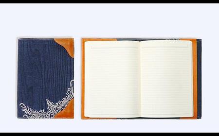 【WOOD DENIM】ノートカバー［A5：刺繍バージョン］