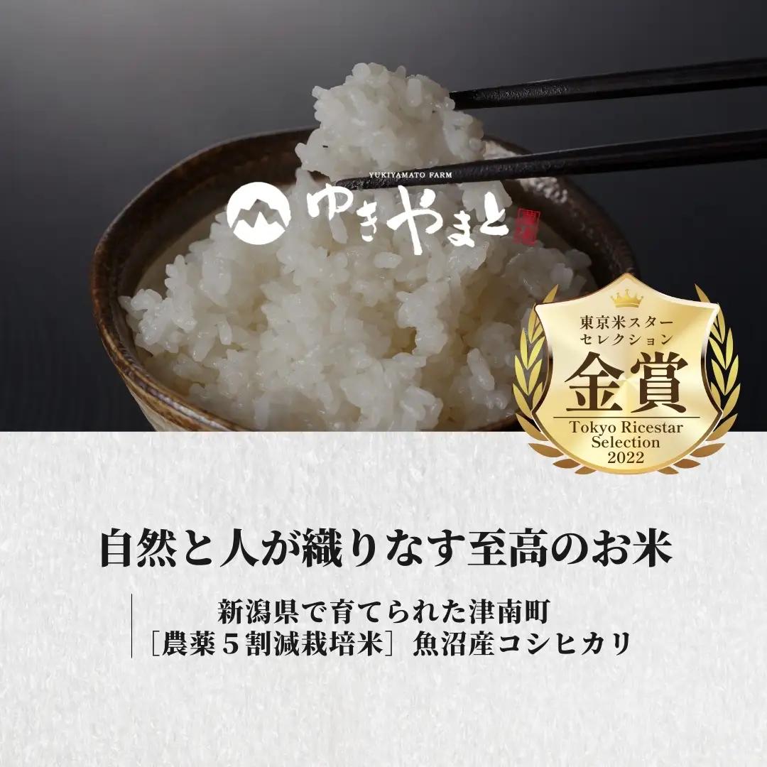 【6ヶ月定期便】令和8年産先行予約 魚沼産コシヒカリ  特別栽培 ゆきやまと 5kg6袋 | 津南町 魚沼