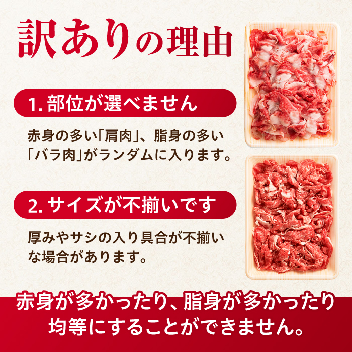 【不揃い訳あり・部位おまかせ】佐賀産和牛 切り落とし 肩orバラ 計1.2kg（600g×2） 吉野ヶ里町 [FDB001]