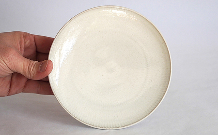 B23-154 白飛鉋コーヒーカップ&ソーサー