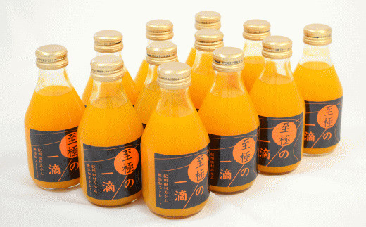 
            田村みかんの新鮮100％ジュース「至極の一滴」180ml×15本入り【tec935A】
          