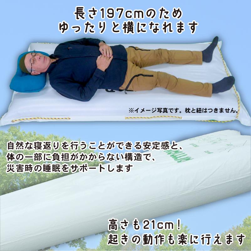 エアーベッド 空気 で 簡単 ベッド 3枚 ハンディポンプ 1丁 防災用 非常用 防災 備蓄 長期保存 備蓄用 非常災害備蓄用 災害用 避難用品 防災グッズ AIRMAX ニチワ 静岡県 沼津市