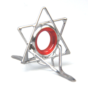 星ガイド クリスタルレッド｜ハンドメイド 釣具 竿 フライ ガイド [1753]