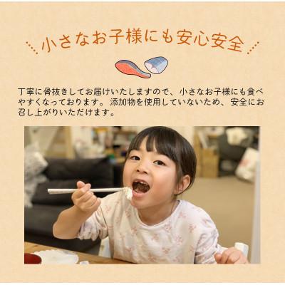 ふるさと納税 古座川町 骨なし 無添加 銀シャケ切身と塩さばのセット!合計24枚(シャケ50g×12枚、さば60g×12枚) |  | 03