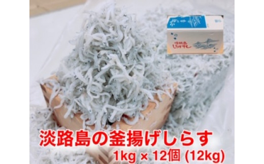 
淡路島のふっくらやわらかい「釜揚げしらす干し」 1㎏入り×12個 合計12㎏
