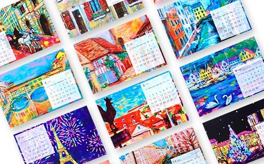 2026 卓上 カレンダー MARIKO IRIE 