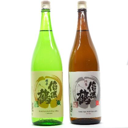 【ふるさと納税】信濃鶴「定番セット」（1.8L×2本） 日本酒 純米吟醸酒 詰め合わせ