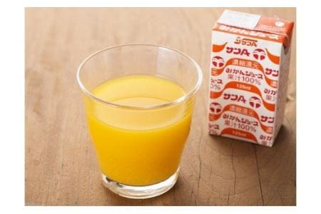 サンA みかんジュース100% 125ml 紙パック24本入り 飲料 ミカン