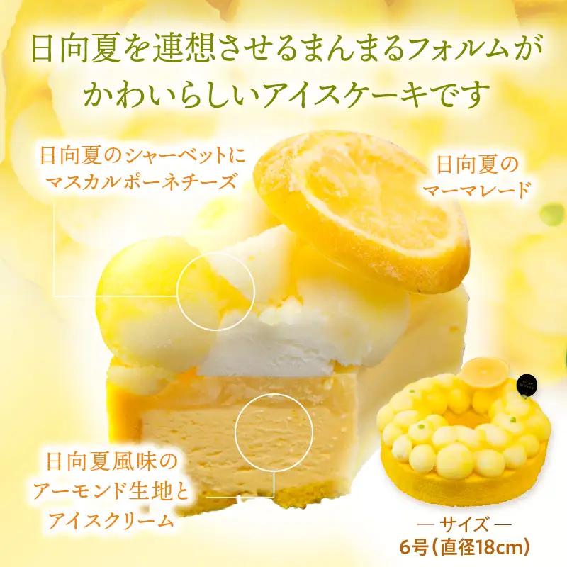 【江森宏之シェフ考案】宮崎市産日向夏のアイスケーキ 日向夏 ケーキ アイス