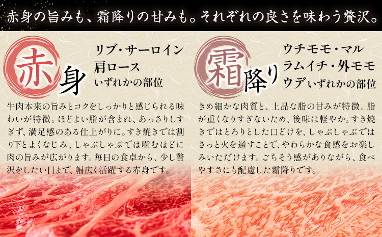【12ヶ月定期便】岡山県産牛 スライス 食べ比べセット 500g×12回《お申し込み月の翌月から出荷開始》 岡山県 笠岡市 肉 送料無料