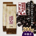 【ふるさと納税】10年熟成 ヴィンテージモカ 200g(100g×2袋) ＜中挽き＞ 石倉 10年 モカマタリ コク 入手困難 希少 F21K-142