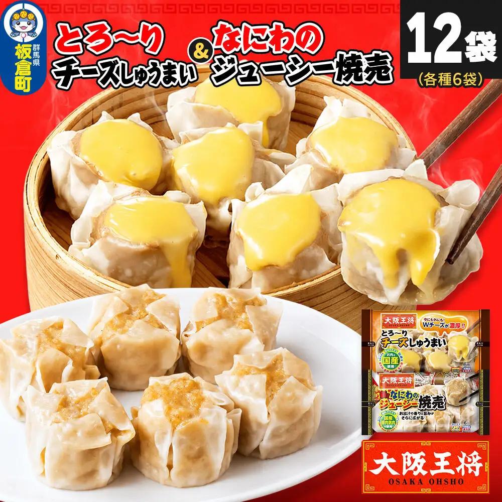 大阪王将 焼売堪能セット 6個入り 2種 12袋セット（なにわ×6袋・チーズ×6袋）
