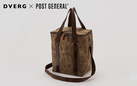 DVERG×POST GENERAL ワックスキャンバスソフトクーラー ブラウン [B-8041_01]