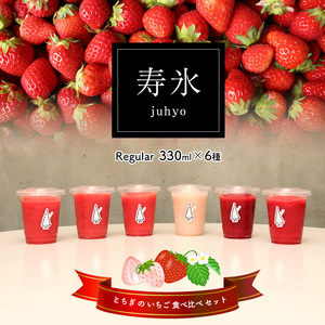 【先行予約】寿氷 いちご 6 ( シックス )  とちぎ の いちご 6種類 食べ比べ セット レギュラー 真岡市 栃木県