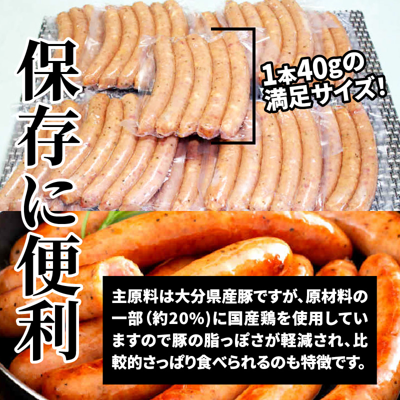 【ご好評につき1ヶ月待ち】止まらない快感!粗挽きウインナー1kg_1499R-2