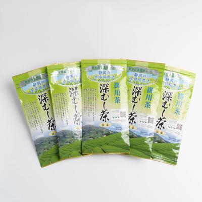 ふるさと納税 掛川市 世界農業遺産　静岡の茶草場農法　掛川茶深むし茶・伝承　100g袋×5本 |  | 03