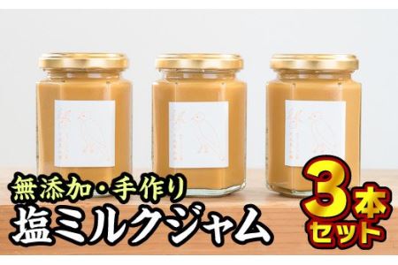  無添加 手作り塩ミルクジャム　160g × ３本セット　KA-8