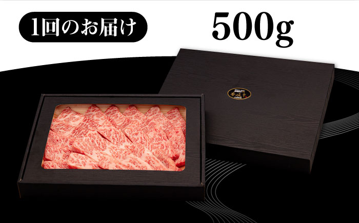 【全6回定期便】 壱岐牛 焼肉用 バラ（カルビ）500g《壱岐市》【株式会社イチヤマ】 肉 牛肉 焼肉 バラ カルビ BBQ [JFE034] 174000 174000円