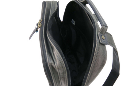 レトロリュック (No.4990-01) ブラック / 木和田 リュック リュックサック 2層式 仕分け収納 白化合皮 ポケット ペットボトルホルダー 高級 かばん カバン バッグ 鞄 手作り メンズ