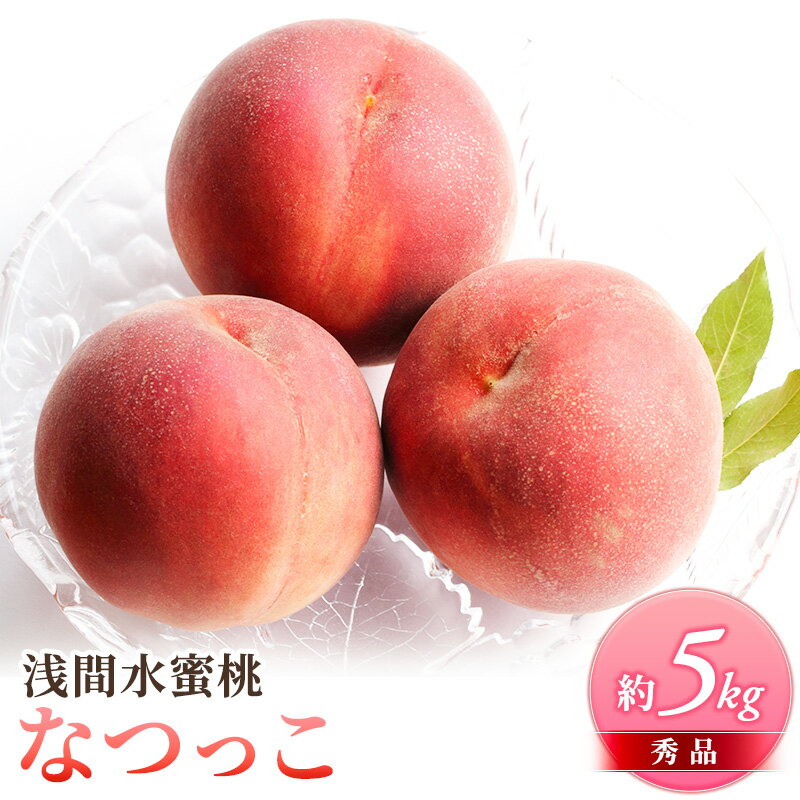 【ふるさと納税】先行予約 2026年発送 浅間水蜜桃 もも なつっこ 選べる容量(「浅間水蜜桃プレミアム」 秀品 約2kg 5～9玉/秀品 約5kg) 長野県産 小諸市 桃 果物 もも フルーツ 果肉　お届け：2026年8月上旬～8月中旬 ※天候によりお届け時期が前後する場合があります。