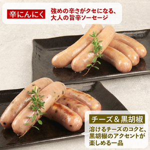 ウインナー 3種 900g チーズ ＆ 黒胡椒 辛にんにく あらびき ウインナー ウインナー ウインナー ウインナー ウインナー ウインナー echigohamu022