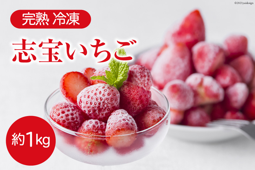 
                  完熟 冷凍 志宝いちご 約1kg [モアショップヤマモト 石川県 宝達志水町 38600602] いちご 苺 イチゴ  冷凍いちご 冷凍苺 1キロ フルーツ 果物 フローズン ジュース ジャム
                
