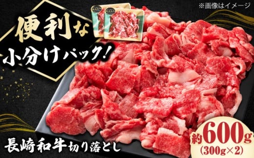 長崎和牛 切り落とし 600g（300g×2パック）【有限会社長崎フードサービス】 長崎県産 切り落とし 牛肉 冷凍 国産牛肉 きりおとし 1万円 以上 [DBL005]