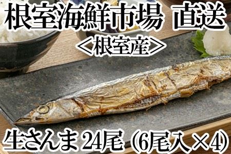 【北海道根室産】生さんま6尾入×4P(計24尾) A-11193