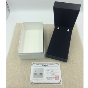 K18 あこや真珠5.5mm　ピアス【イエローゴールド】