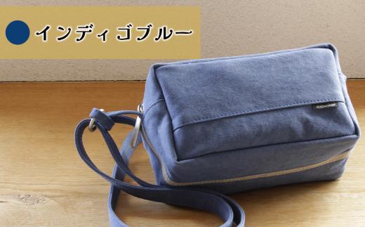 須田帆布 ミニ・ショルダー(インディゴブルー×カーキ)【 ショルダーバッグ バッグ カバン 鞄 帆布 国産 日本製 茨城県 つくば市 】