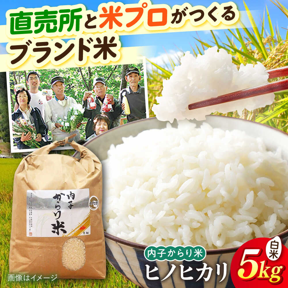 【ふるさと納税】内子からり米 令和7年産ヒノヒカリ 5kg（精米5kg×1袋）／ お米 おこめ こめ 米 白米 精米 食品 令和7年度 ヒノヒカリ ひのひかり 5kg 送料無料 食品 おすすめ 人気 贈答 ギフト【株式会社内子フレッシュパークからり】[BKAD092] 20000 20000円 2万 2万円