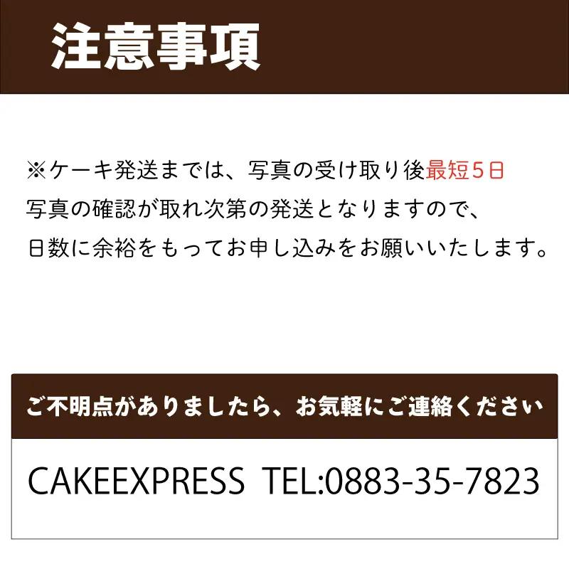 ザッハトルテ 写真ケーキ 4号 冷凍 ケーキ