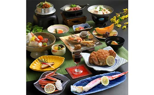 御前水 サウナ＆露天風呂客室 3大蟹付ペア宿泊 1泊2食 チケット 宿泊 利用券 サウナ ホテル 旅行 宿泊券 北海道 クーポン 風呂 券 かに カニ ズワイガニ タラバガニ 毛ガニ 和会席膳 温泉 源泉かけ流し 阿寒湖 釧路 F4F-8255