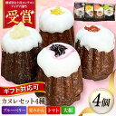 【ふるさと納税】コンテスト受賞作品 カヌレセット4個入（ブルーベリーカヌレ1個 夏みかんカヌレ1個 トマトカヌレ1個 大根カヌレ1個）【パティスリーハダ】[AKAM011]