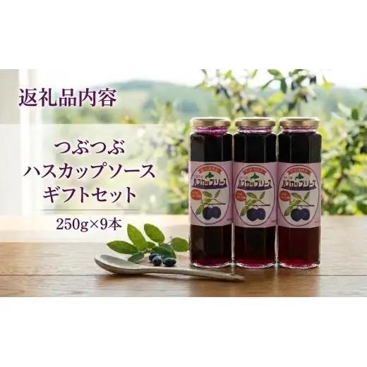 ＜北の大地の恵み＞つぶつぶハスカップソース　ギフトセット　250g×9本