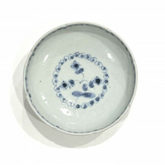 有田焼 工房禅 横田翔太郎 染付 すみれ 縁切深皿 初期伊万里 24to3 西富陶磁器 A12-137_イメージ2