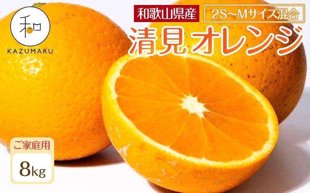 
            家庭用 森本農園の手選別 小粒清見オレンジ 約8kg 和歌山県産 2S～Mサイズ混合 ［北海道・沖縄・離島配送不可］［2026年2月上旬から5月中旬頃順次発送予定］［RN94］
          