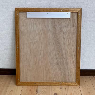 ふるさと納税 河南町 【ラワン】天然木材で作った壁掛け鏡　 |  | 03