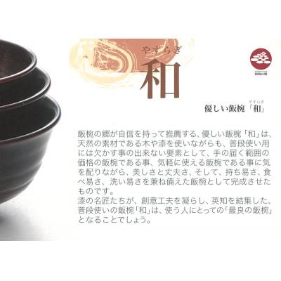 ふるさと納税 鯖江市 【古代朱】4寸　和-やすらぎ-　優しい飯椀　 |  | 01