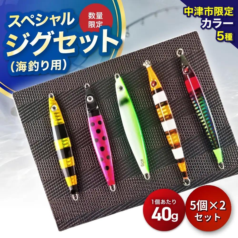 【Dragonシリーズ】中津市限定スペシャルジグセット 40g×5個 2セット 限定カラー 数量限定 | Dragon 中津市限定 限定 ジグ ジグセット スペシャルジグセット ルアー 大分県 中津市