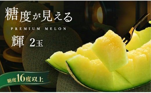 品質が見える メロン ＼光センサーで計測 糖度16度以上！／ 【輝】等級 至高のアンデスメロン ｜ 2玉 ｜めろん アンデスメロン おすすめ 人気 国産 茨城 鉾田 サングリーン旭 特秀 旬 プレゼント 贈り物 青肉 青 果物 5月以降発送