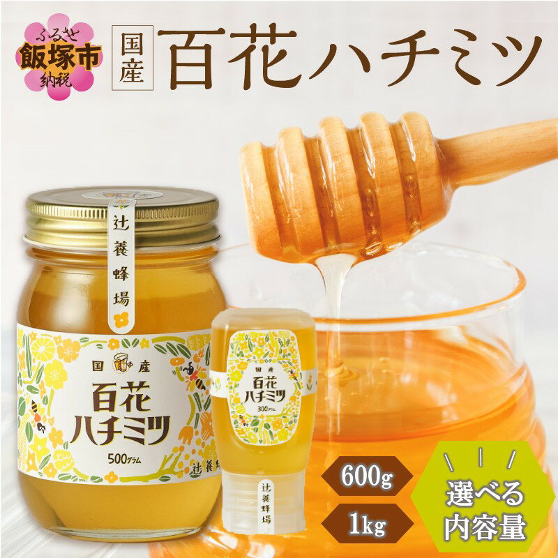 【ふるさと納税】＼内容量が選べる／百花ハチミツ 300g×2 500g×2 百花 はちみつ 蜂蜜 600g 1kg 安全 美容 ドリンク デザート ミツバチ 国産