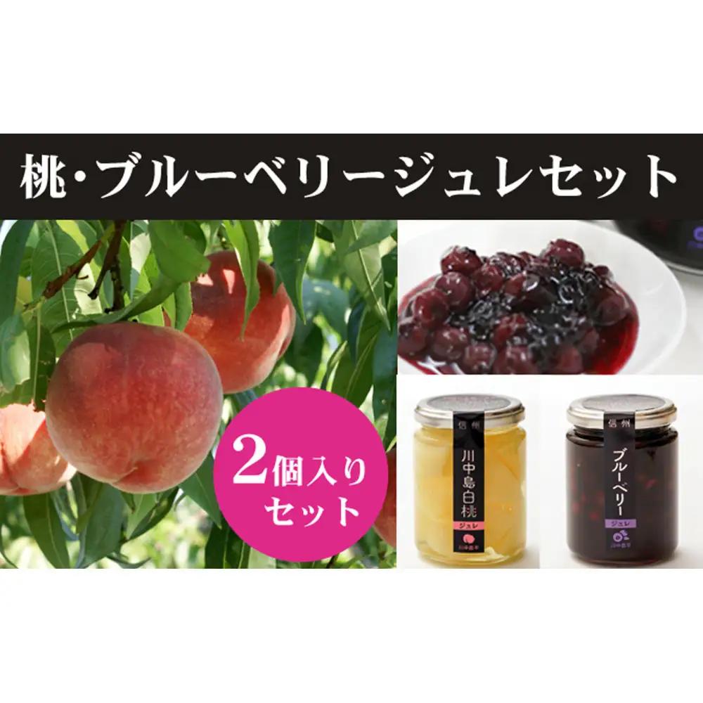 ジュレセット2本入(ブルーベリー/川中島白桃) | ゼリー ゼリー