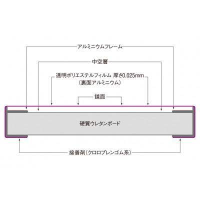 ふるさと納税 寝屋川市 リフェクスミラー姿見(フィルムミラー)　RT-40100-SG(幅40×高さ100×厚み2cm) |  | 03
