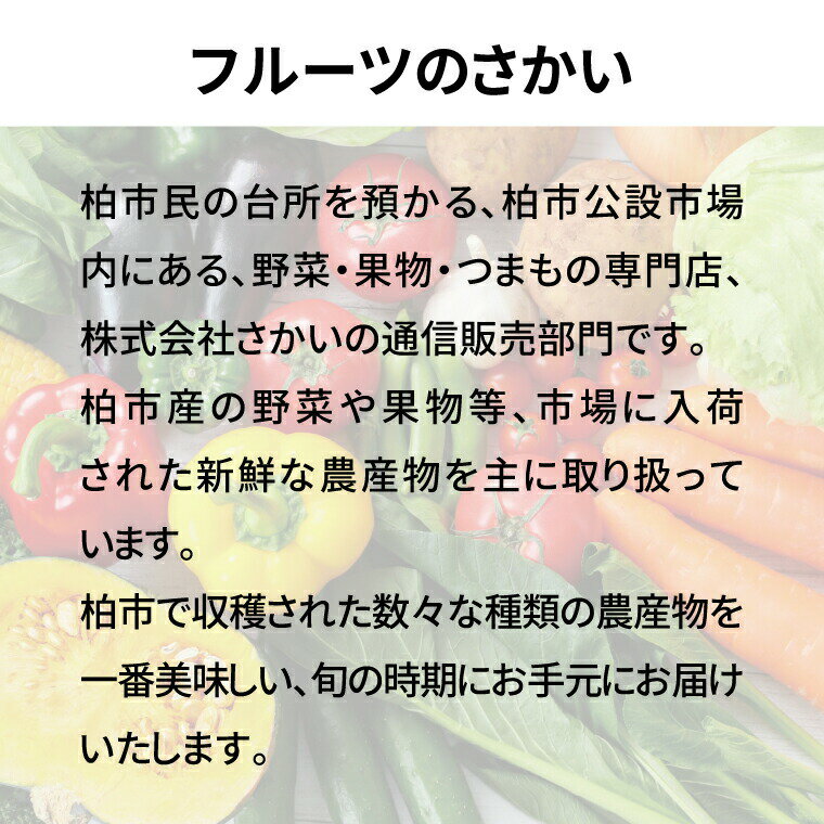 【ふるさと納税】柏市場直送野菜詰め合わせ増量セット