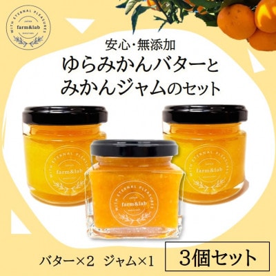 【安心・無添加】みかん農家がつくった「みかんバターとみかんジャム」のおいしい朝食セット(計3個入)【1528883】