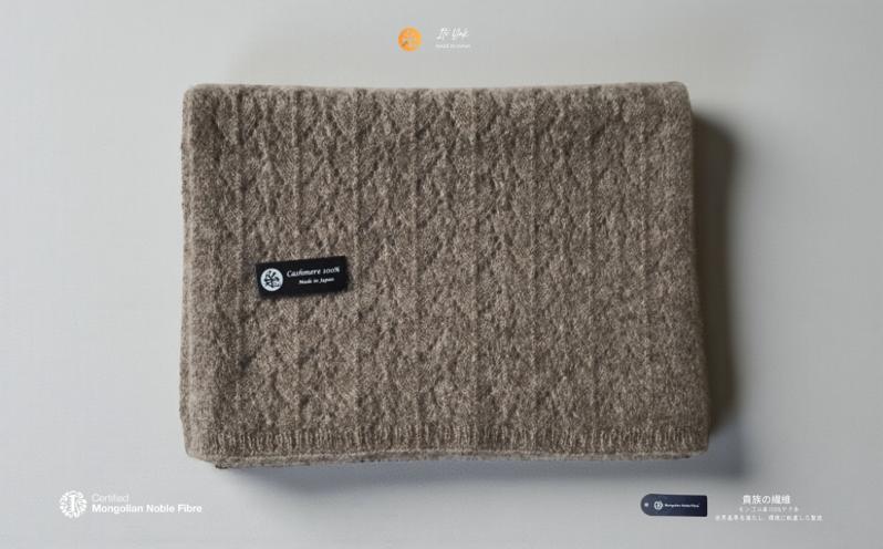 『Noble Fibre』100％ヤク・マフラー メッシュ グレー【高級 おしゃれ ファッション カシミア より暖かい 防寒 大阪 泉佐野 大阪府 泉佐野市】