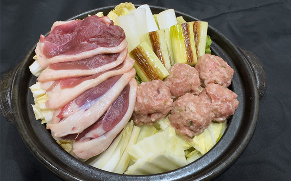 こしがや鴨ネギ鍋ギフトセット ／ 鍋セット 鴨鍋 鴨肉 つくね 長ネギ 越谷ねぎ 具だくさん 夕食 夜食 晩御飯 贈答 贈り物 プレゼント 埼玉県 特産品 No.153