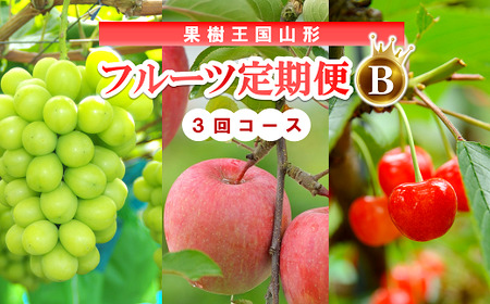 【令和8年産先行予約】 《定期便3回》 果樹王国山形 南陽のフルーツ定期便B 『マルエ青果』 果物 くだもの フルーツ 山形県 南陽市 [1494-R8]