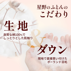 羽毛布団 ポーランドダックダウン85％ シングル 羽毛布団